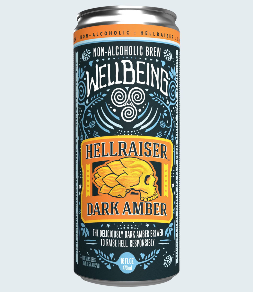 Hellraiser Dark Amber NonAlcoholic Craft Beer WellBeing Brewing®