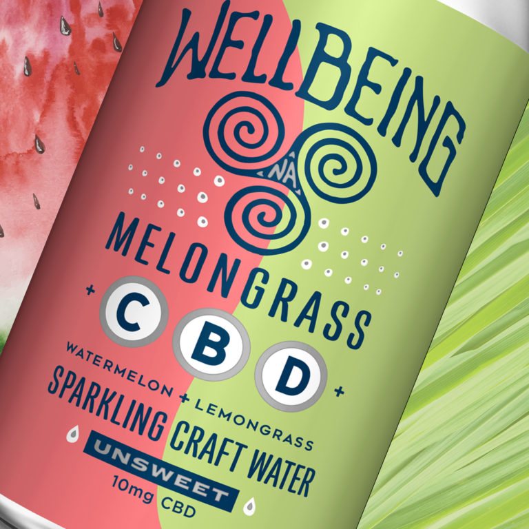 WellBeing CBD Sparkling Water - Melongrass - 4pk – WellBeing Brewing®