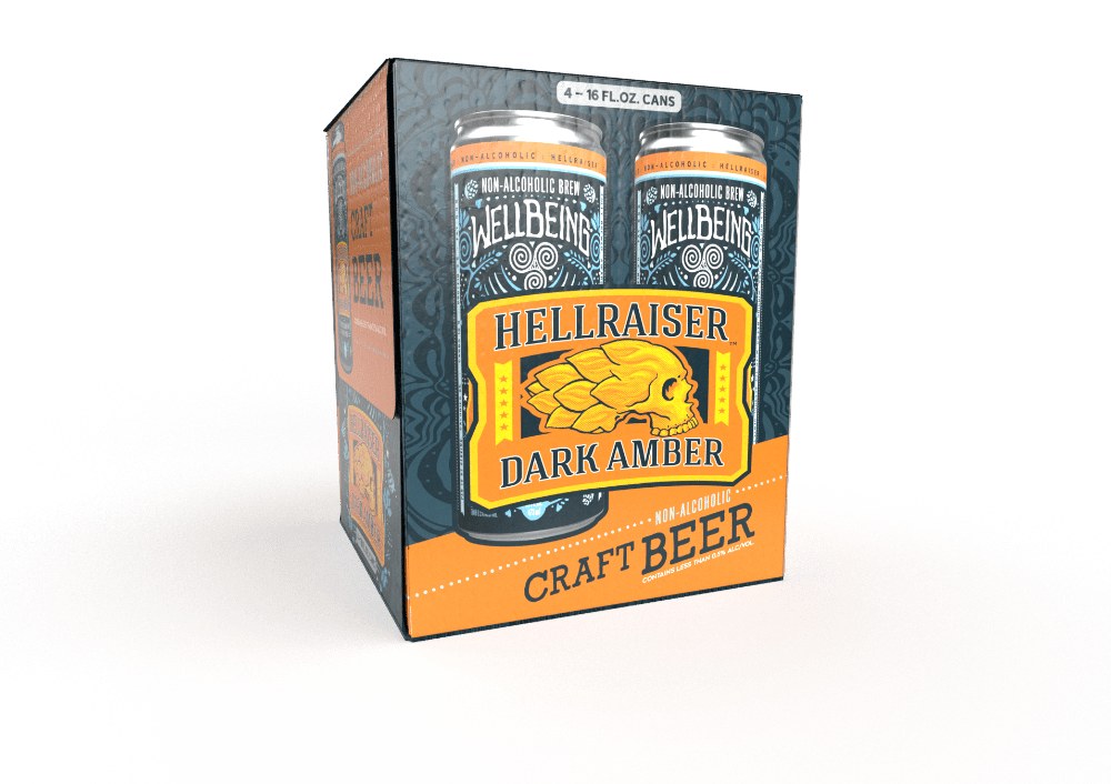 Wellbeing Hellraiser Dark Amber, 4 Pack