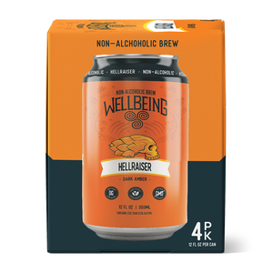 Hellraiser Dark Amber 12oz 4-Pack | NA Craft Beer – WellBeing Brewing®