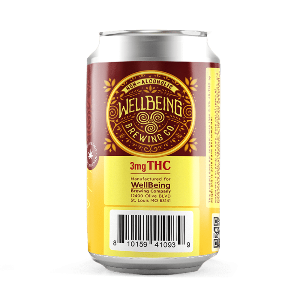 
                  
                    Golden Haze 3mg THC seltzer can showing ingredients and nutrition label
                  
                