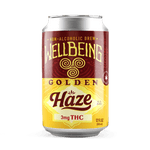 Golden Haze 3mg THC non-alcoholic seltzer can – front view