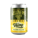 Golden Hemp Non-Alcoholic Beer with 20mg CBD and 10mg CBG – Front Can View